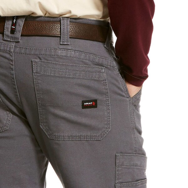 Ariat FR M5 Slim Stretch DuraLight Pants in Iron Gray